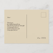 医師、看護、医療サンキューカード インビテーションポストカード (裏面)