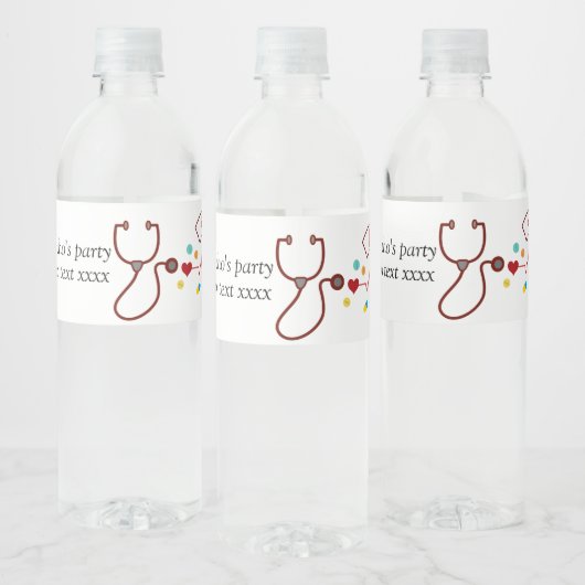 医師,看護,医療,病院 ペットボトルラベル (ボトル)