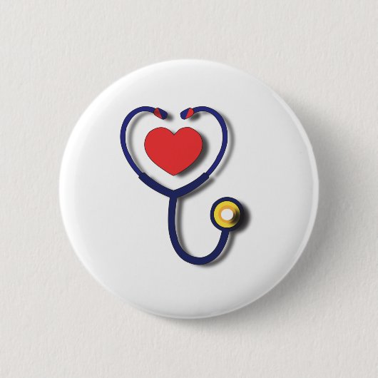 医師  缶バッジ (正面)