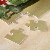 医師 – 負傷者を移送する ジグソーパズル (側面)