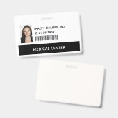 医師、MD id識別バッジ バッジ (正面＆裏面)