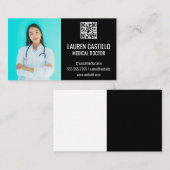 医師 | QRスキャンコード名刺 名刺 (正面/裏面)