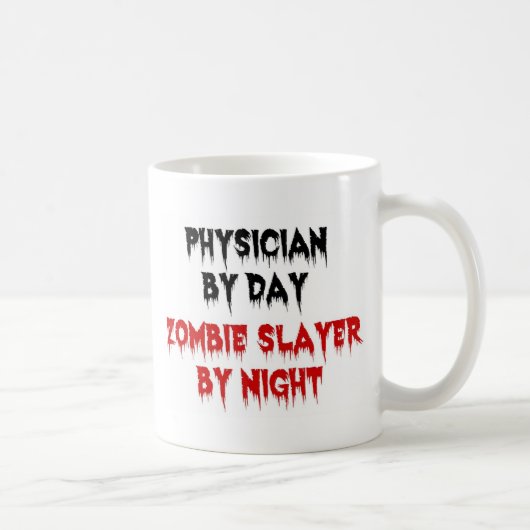 医師Day Zombie Slayer by Night コーヒーマグカップ (右)