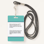 医師ID識別カード名前をカスタムする写真 バッジ (裏面ランヤード)