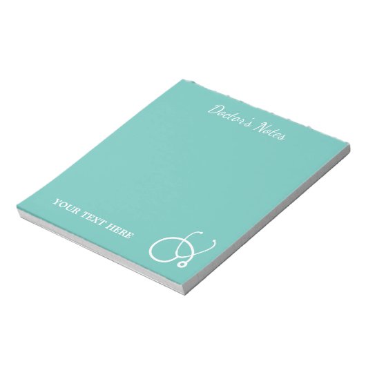 医師MD用の医療用ステソスコープのロゴメモ帳 ノートパッド (回転)