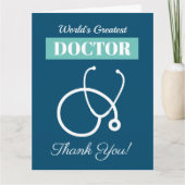 医師MD用聴診器サンキューカード カード (正面)