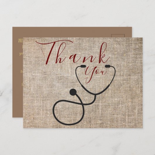 医感謝してい用はがき ポストカード (正面/裏面)