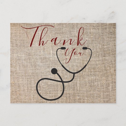 医感謝してい用はがき ポストカード (正面)