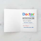 医最高の医の整形外科の検索 サンキューカード (内部)