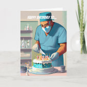 医最高の医誕生日 カード (正面)