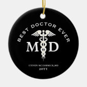 医最高の師は常に医学のクリスマスパーソナライズされたに セラミックオーナメント (正面)