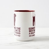 医最高の薬ドードルサービス犬15ozマグカップ ツートーンマグカップ (中央)