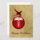 医業の幹部の徴候ホリデーカード シーズンカード (正面/裏面)