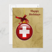 医業の赤十字ホリデーカード シーズンポストカード (正面/裏面)