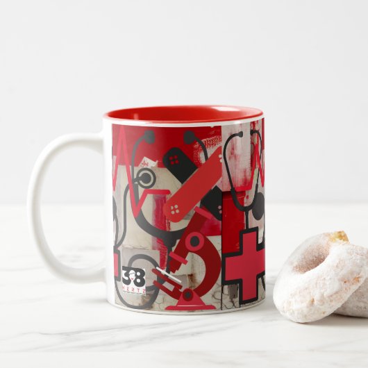 医業 ツートーンマグカップ (ドーナツ)