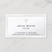 医気に医エレガント白縁ど 名刺 (正面)