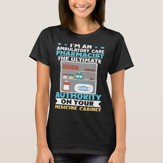 医気に学Cに関する外来薬剤師権限 Tシャツ (正面)