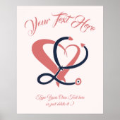 医気に療、看護、緊急。ギフトテンプレート ポスター (正面)