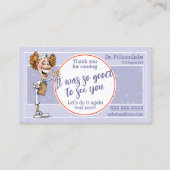 医用おもしろいアポイントメントリマインダーハッピーナース 名刺 (正面)