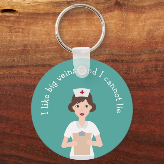 医用おもしろいナースことわざキーホルダー キーホルダー (正面)