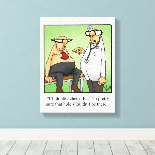 医用おもしろいユーモアキャンバスプリント芸術 キャンバスプリント (インサイチュ (ウッドフロア))