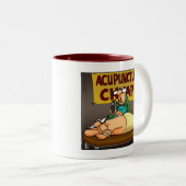 医用おもしろい鍼灸師 ツートーンマグカップ (正面右)