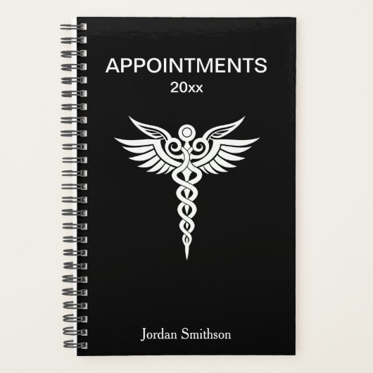 医用お洒落パーソナライズされたアポイントメント書 プランナー手帳 (正面)