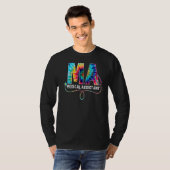 医用アシスタント絞り染め聴診器ナース週間F Tシャツ (正面フル)
