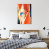 医用イラストレーション：膝の炎症 キャンバスプリント (インサイチュ (寝室))