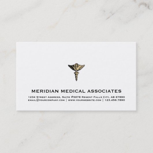 医用エレガント名刺 名刺 (正面)