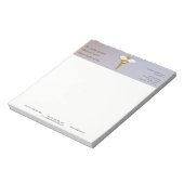 医用エレガント金ゴールドカドゥセウス白翼 ノートパッド (回転)