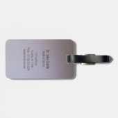 医用エレガント金ゴールドカドゥセウス白翼 ラゲッジタグ (裏面横)