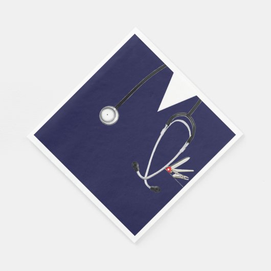 医用テーマのパーティー スタンダードランチョンナプキン (角)