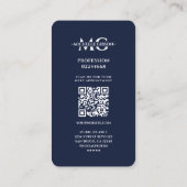 医用ナースカドゥセウス暗黒海軍ブルーモダン 名刺 (裏面)