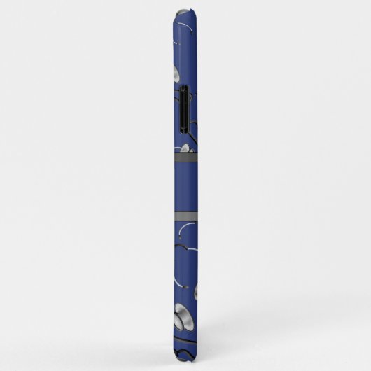 医用ナースドクターをテーマにした聴診器名 Case-Mate iPhoneケース (裏面/右)