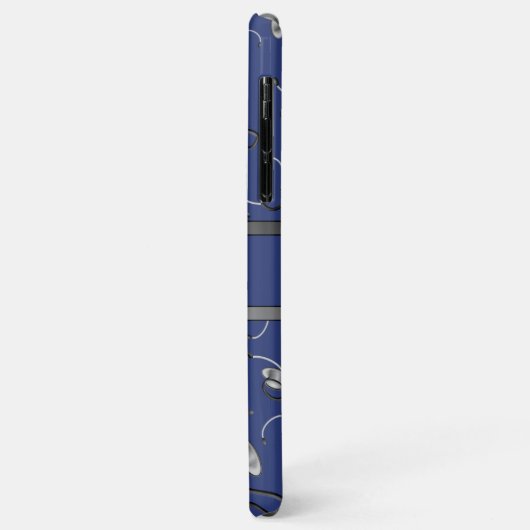 医用ナースドクターをテーマにした聴診器名 Case-Mate iPhoneケース (裏面/左)