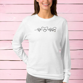 医用ナース医カスタム者の心拍聴診器 Tシャツ