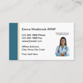 医用ナース開業者写真用名刺 名刺 (正面)