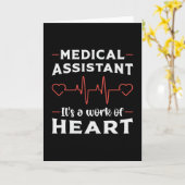 医用ハート医師薬ナース カード (黄色い花)