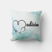医用ハート聴診器の医学博士ギフト クッション (正面)