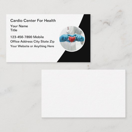 医用ハート診療放射線専門医 名刺 (正面/裏面)