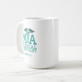 医用パーソナライズされたコーヒーマグ コーヒーマグカップ (正面左)