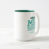 医用パーソナライズされたコーヒーマグ ツートーンマグカップ (正面右)