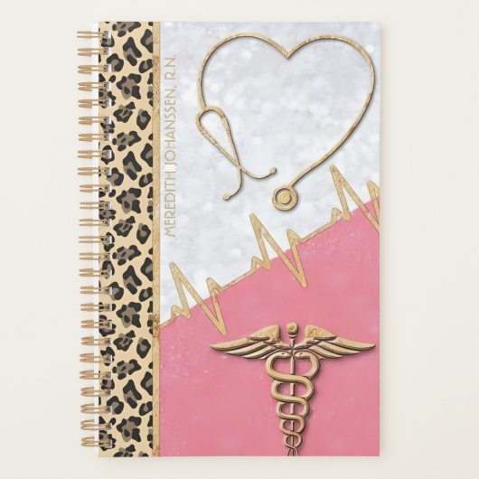 医用パーソナライズされたテーマ月次プランナー プランナー手帳 (正面)