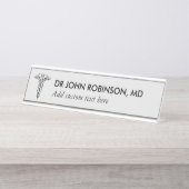 医用パーソナライズされたデスク名プレート デスクネームプレート (正面)