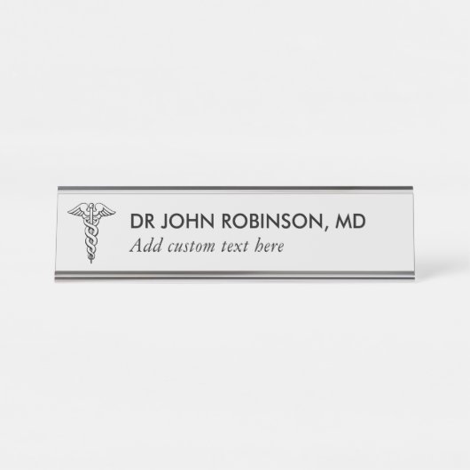 医用パーソナライズされたデスク名プレート デスクネームプレート (正面)