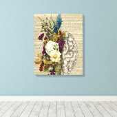 医用フローラ解剖学ポスター キャンバスプリント (インサイチュ (ウッドフロア))