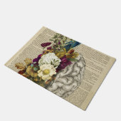 医用フローラ解剖学ポスター ドアマット (アングル)