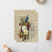 医用フローラ解剖学ポスター ノートカード (正面/裏面インサイチュ)