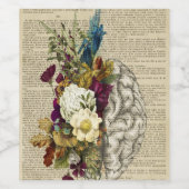 医用フローラ解剖学ポスター ワインラベル (シングルラベル)